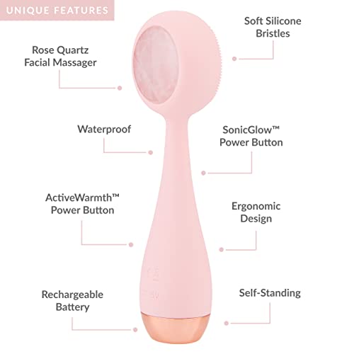 Electric Facial Cleansing Brush with Heated Massager