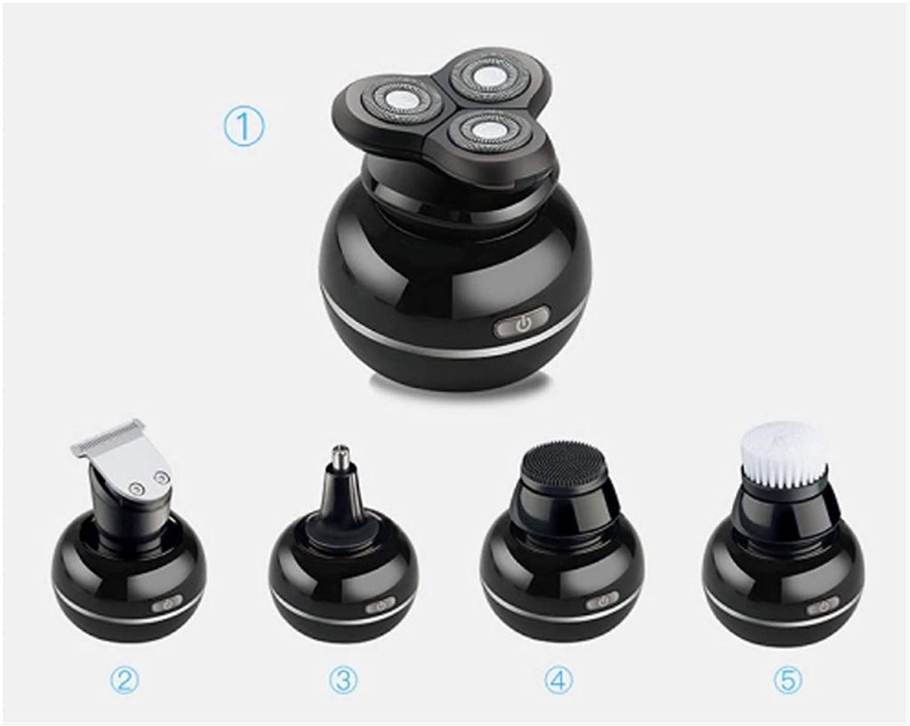 5-in-1 Cordless Electric Head Shaver