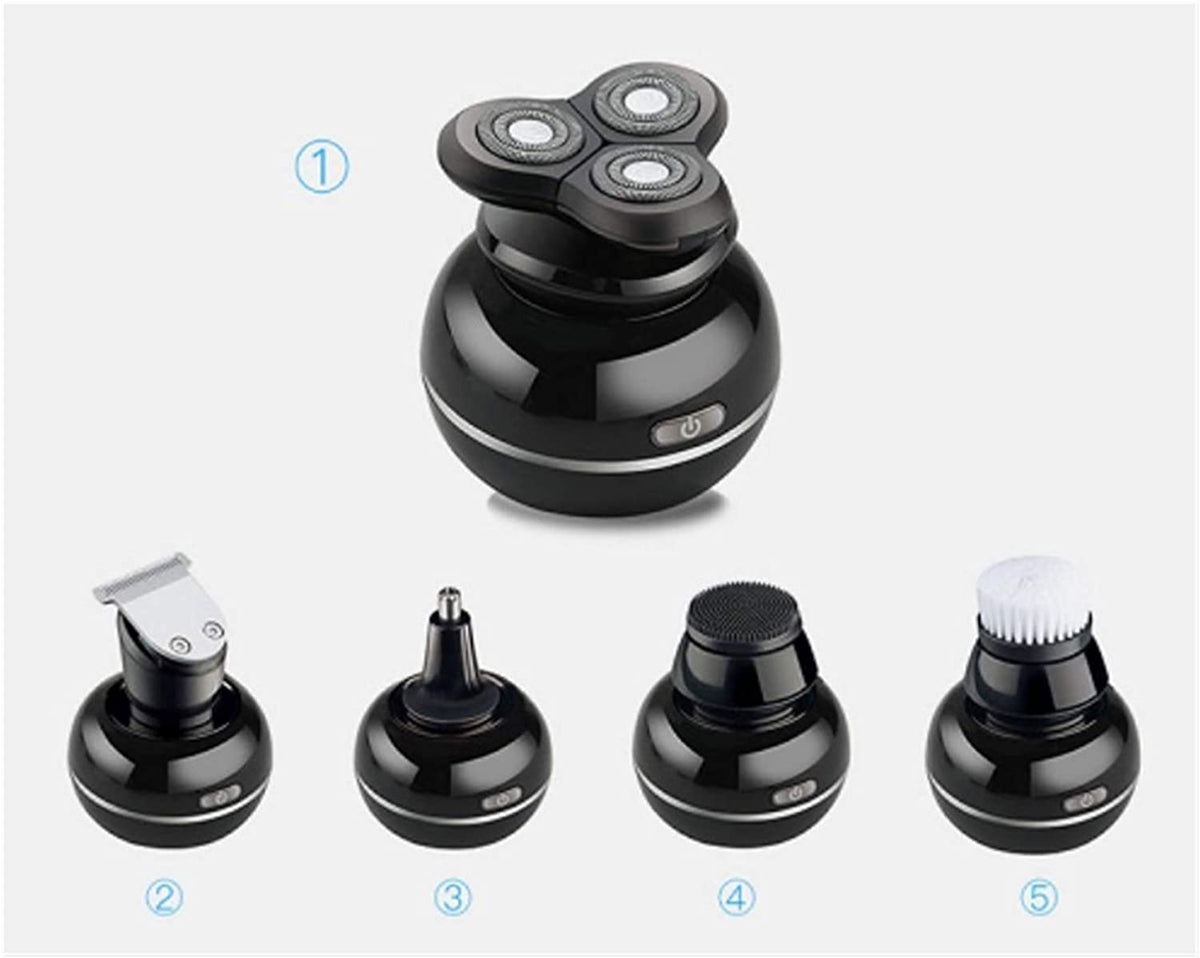 5-in-1 Cordless Electric Head Shaver