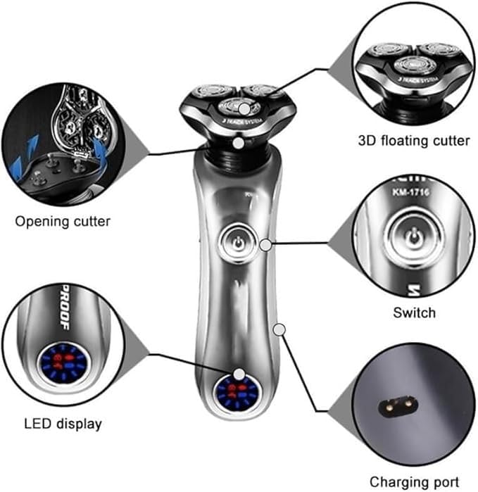 Wet & Dry Electric Shaver with Smart Cleaner
