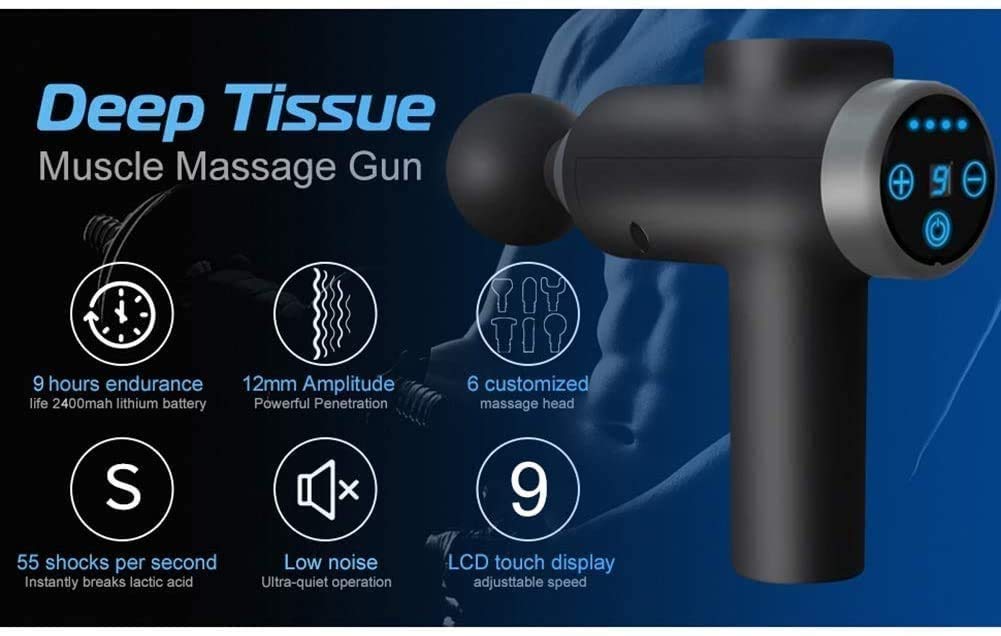 Deep Tissue Massage Gun with 9 Speeds