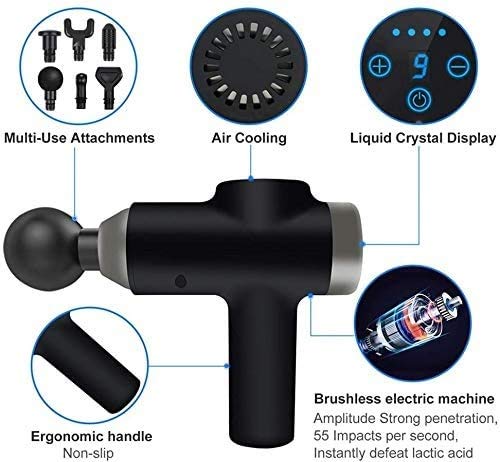 Deep Tissue Massage Gun with 9 Speeds