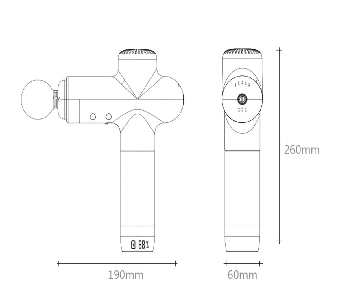 2-Piece Electric Massage Gun Set