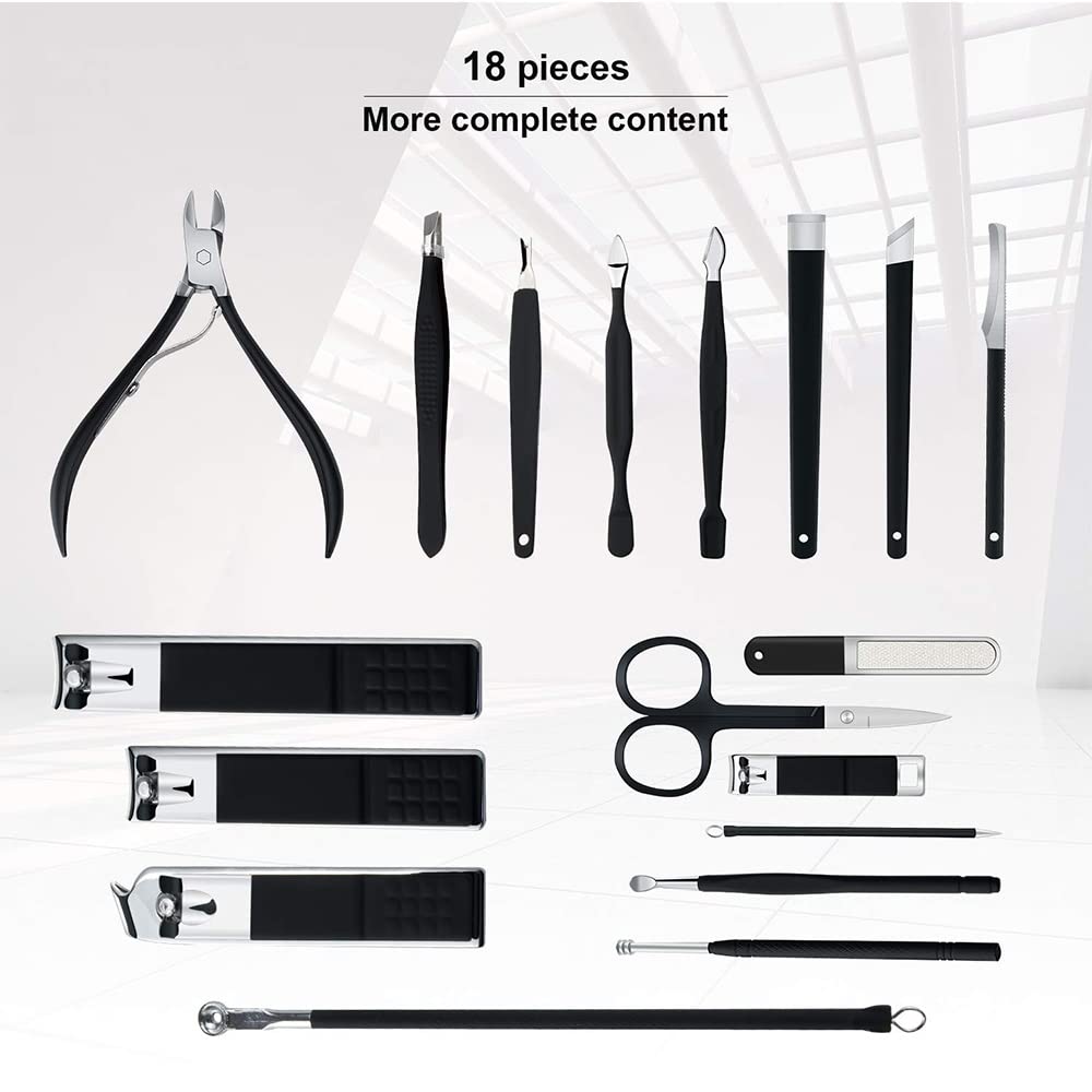 18-in-1 Stainless Steel Manicure & Pedicure Kit