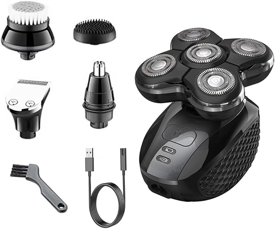 5-in-1 Electric Head Shaver & Grooming Kit