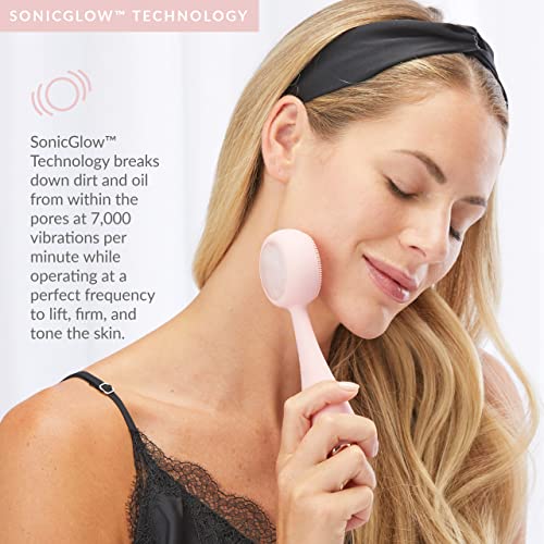 Electric Facial Cleansing Brush with Heated Massager