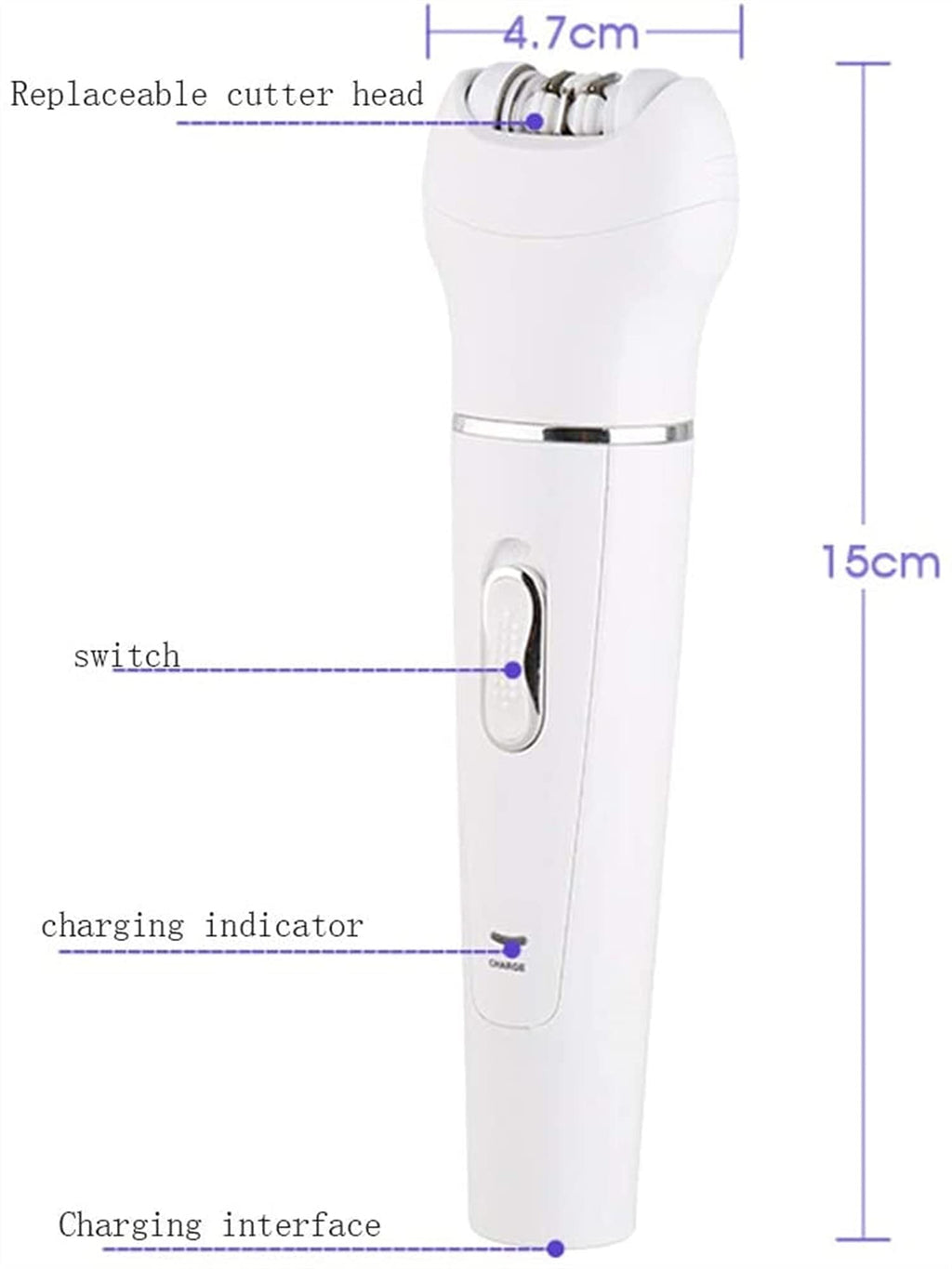 5-in-1 Waterproof Women’s Electric Shaver