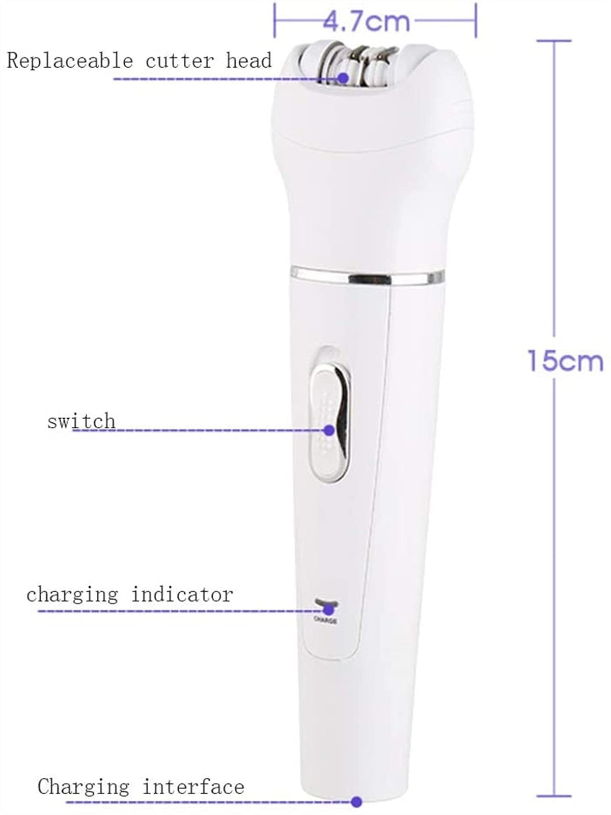 5-in-1 Waterproof Women’s Electric Shaver