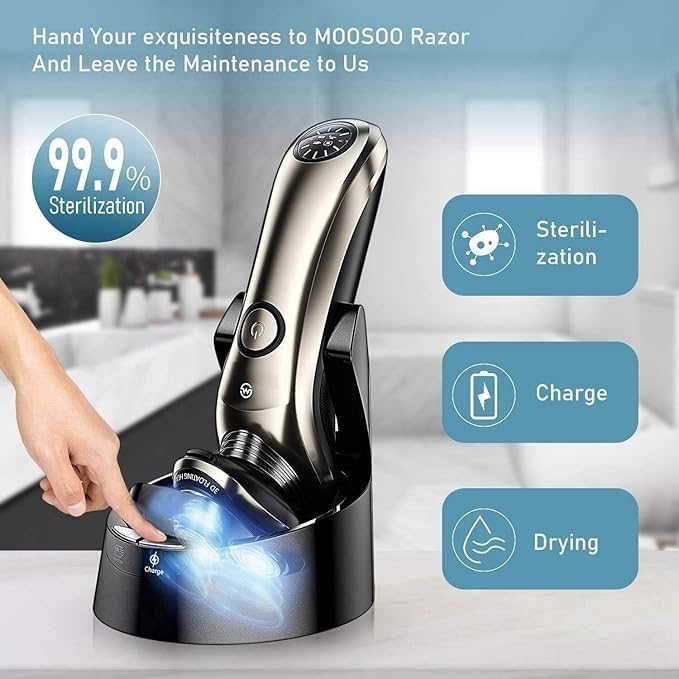 Wet & Dry Electric Shaver with Smart Cleaner