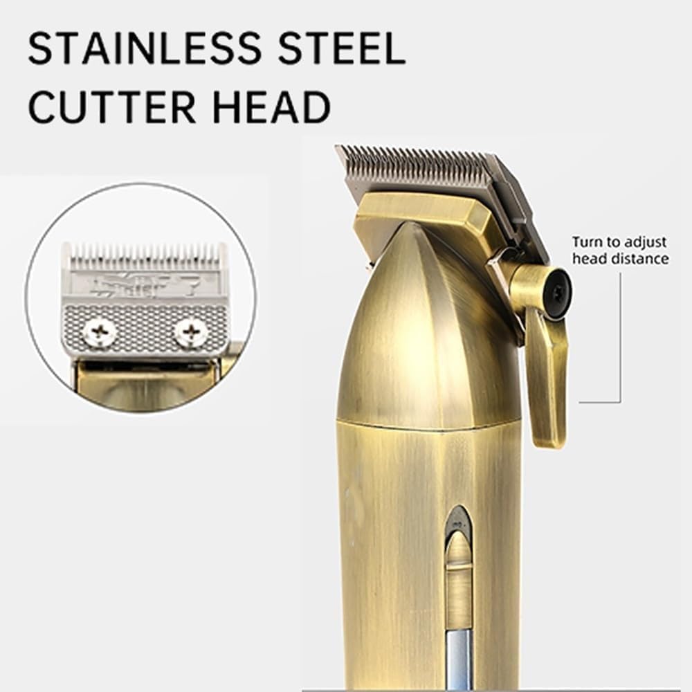 Rechargeable Hair Clipper with LCD Display