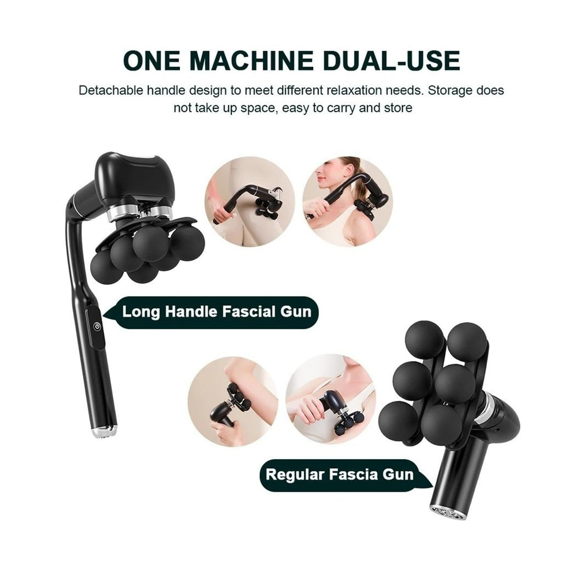 EPLKAYNCBFRX 6‑Head Percussion Fascia Body Massage Gun