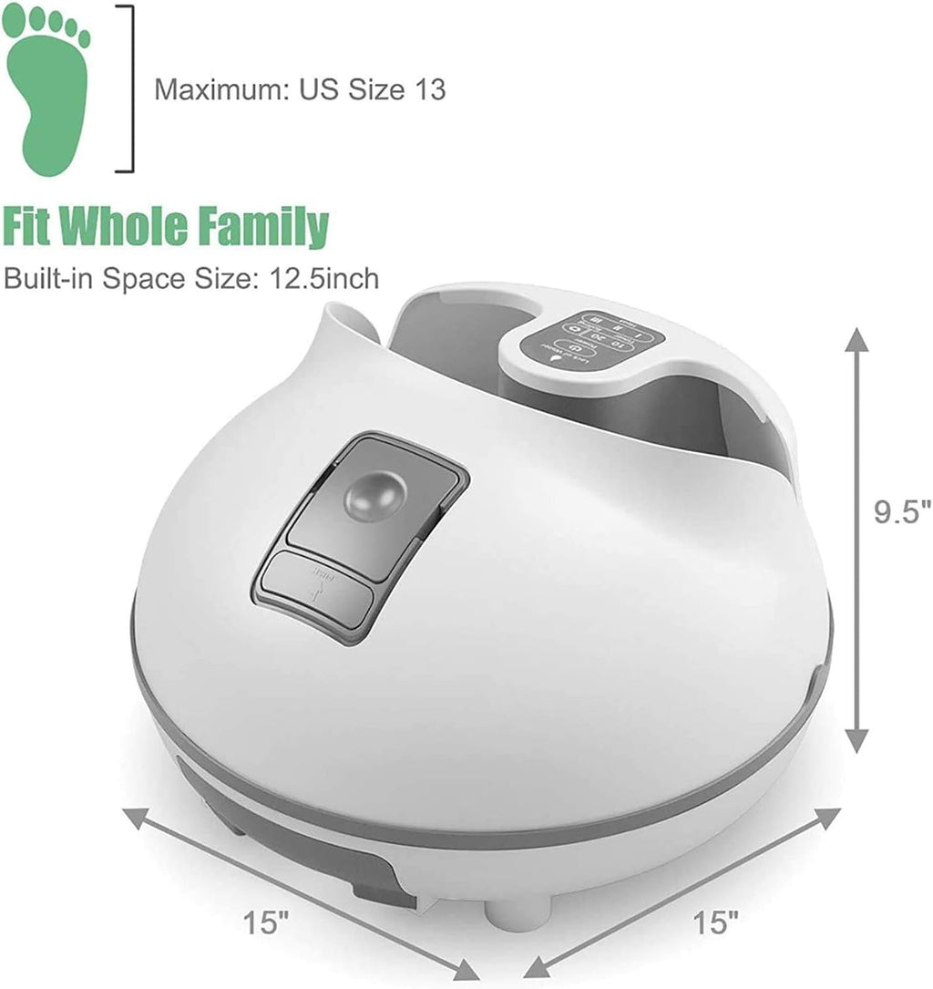 Heated Foot Spa Massager with Shiatsu Rollers