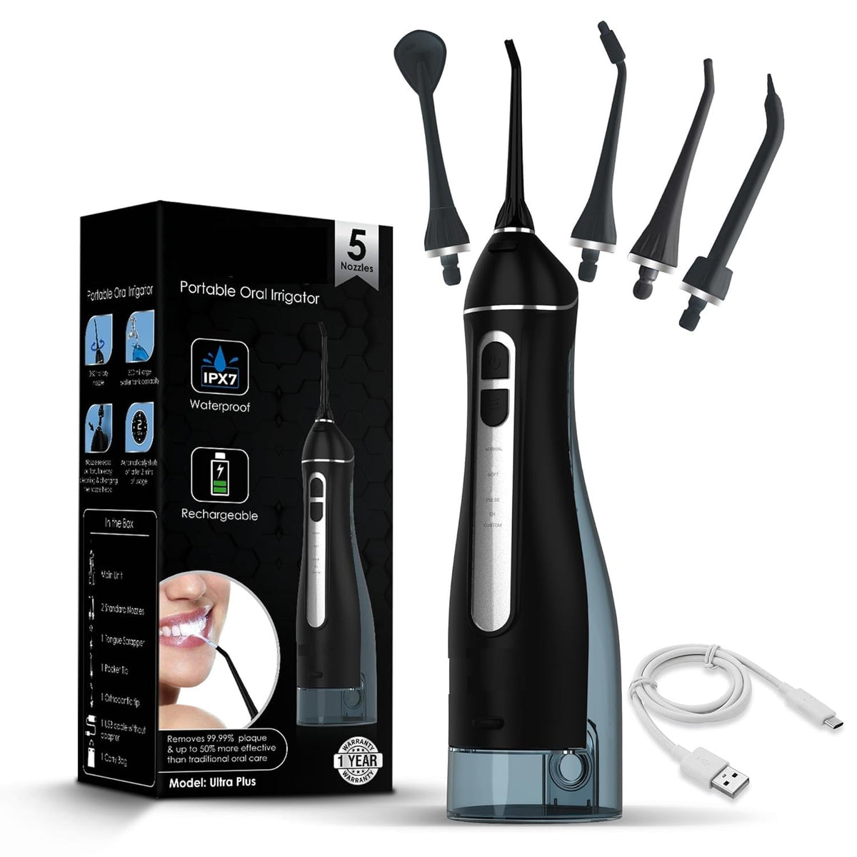 Cordless Rechargeable Water Flosser