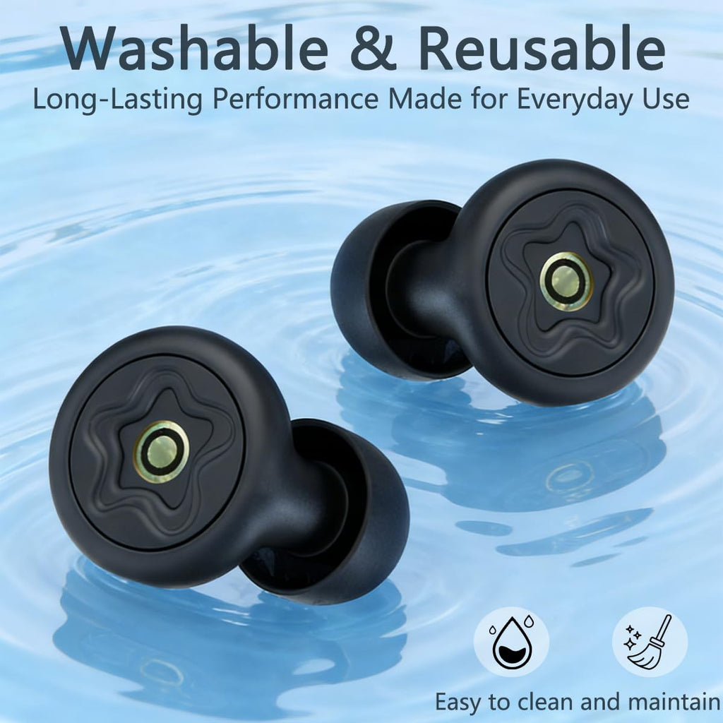 Reusable Noise-Reducing Silicone Earplugs