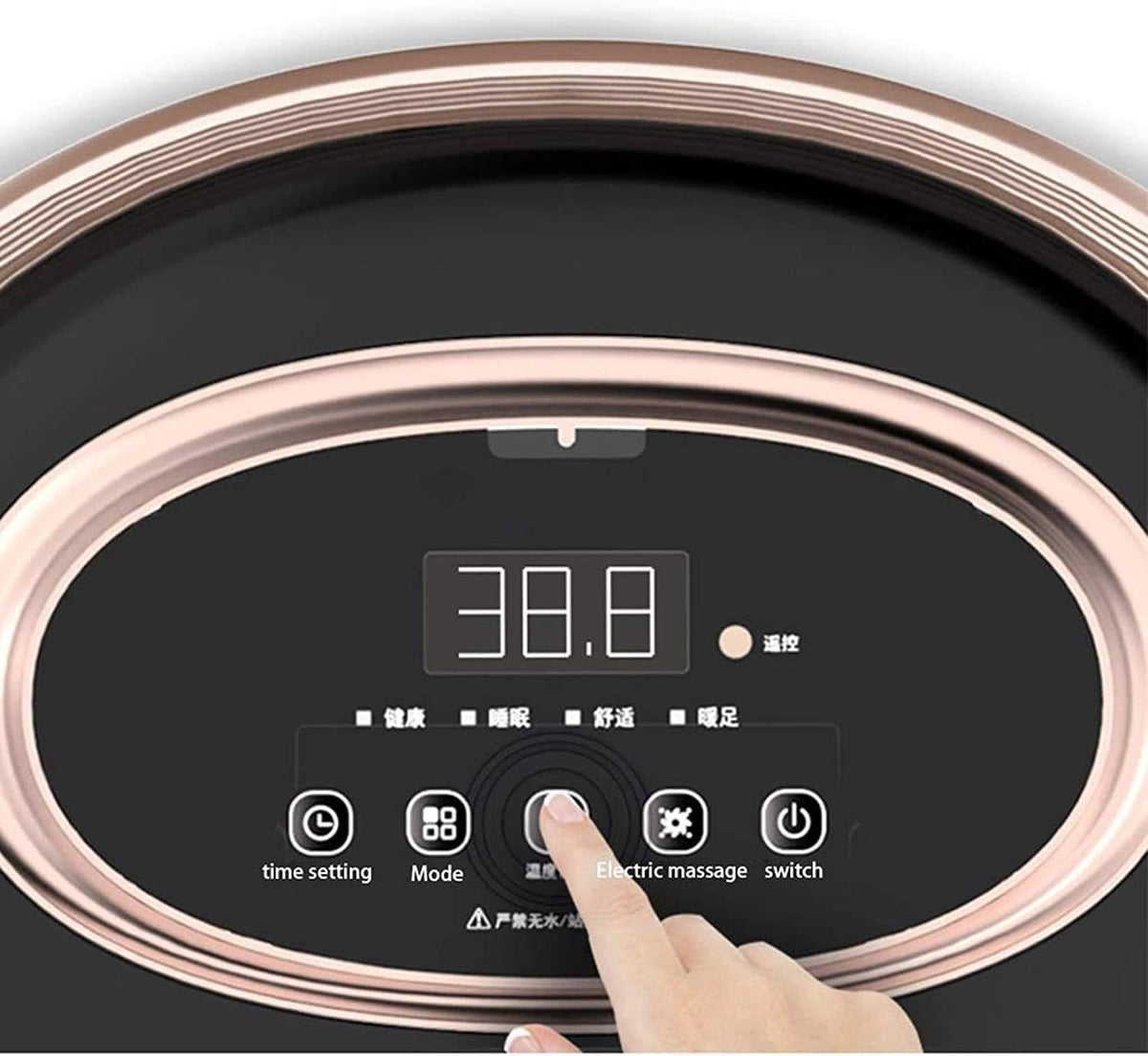 Heated Foot Spa Massager with Automatic Rollers