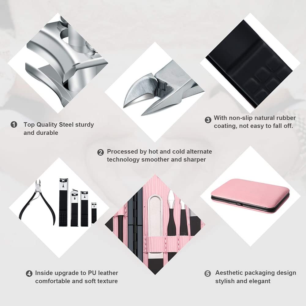 18-in-1 Stainless Steel Manicure & Pedicure Kit