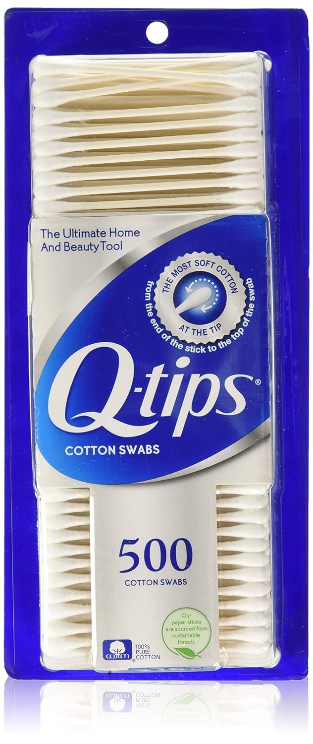 Q-tips Cotton Swabs 500 ea (Pack of 12)
