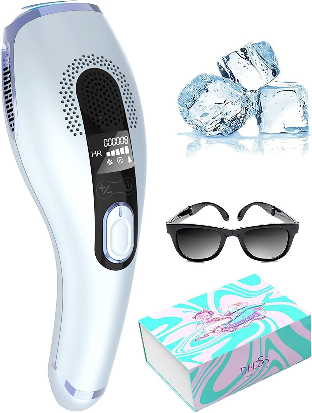 IPL Hair Removal Device with Sapphire Cooling