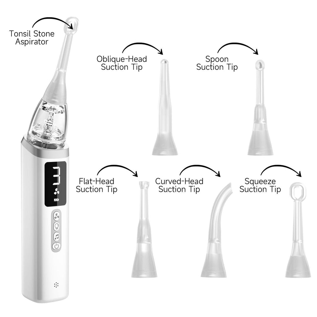 Tonsil Stone Removal Kit with LED Suction Tool