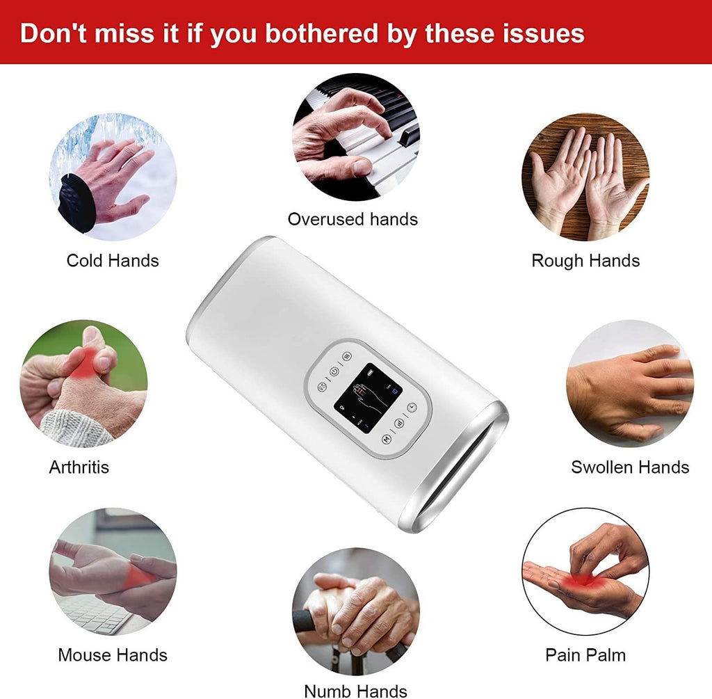 Electric Hand Massager with Heat & Compression