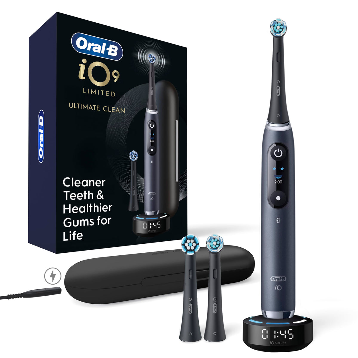 Rechargeable Electric Toothbrush with Brush Heads & Travel