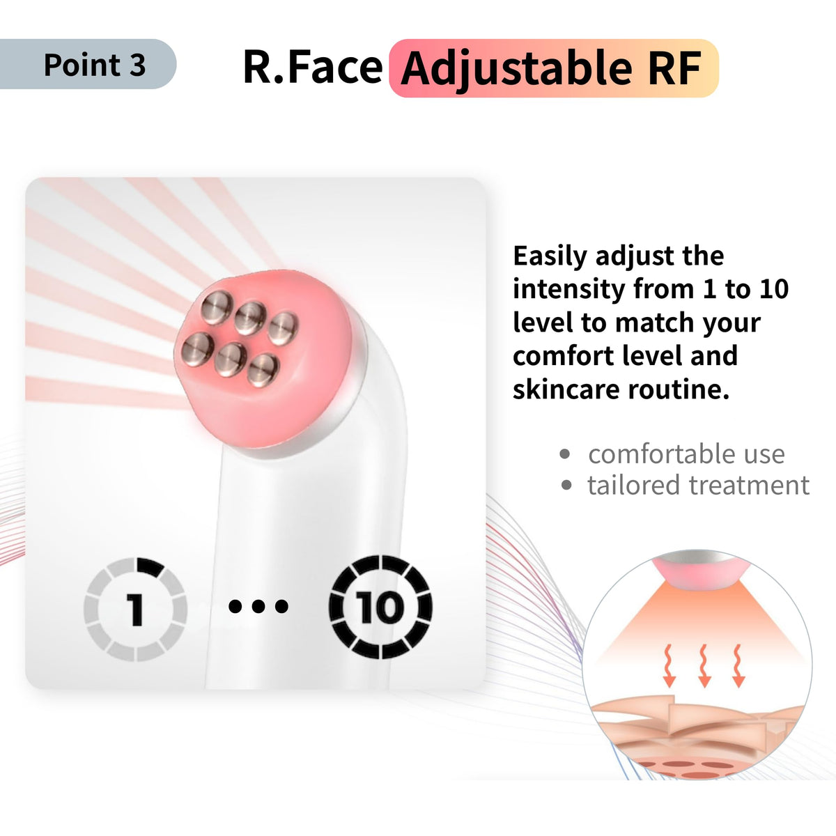 Face & Neck Beauty Device with Light Therapy & Vibration Massage