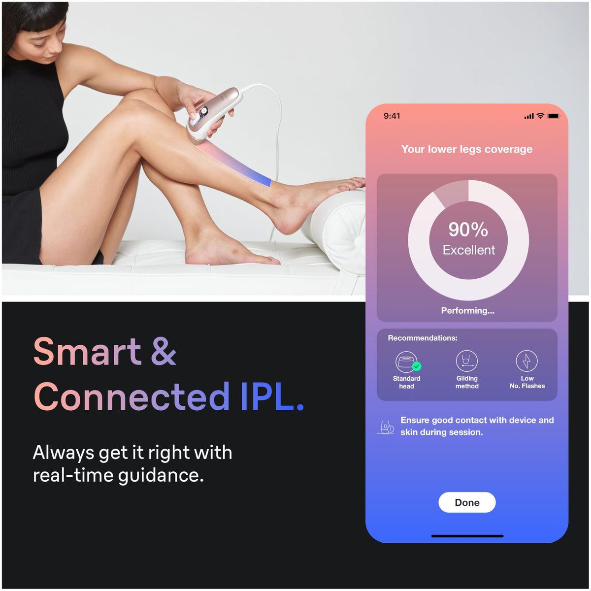 Smart IPL Hair Removal Device with App