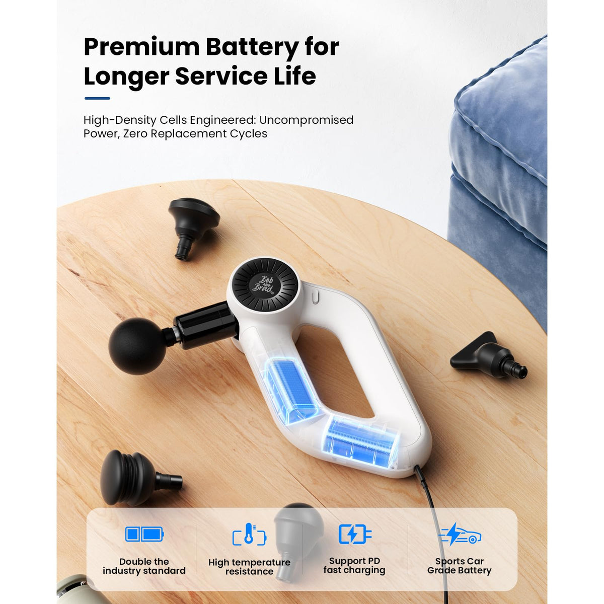 Heated Deep Tissue Massage Gun