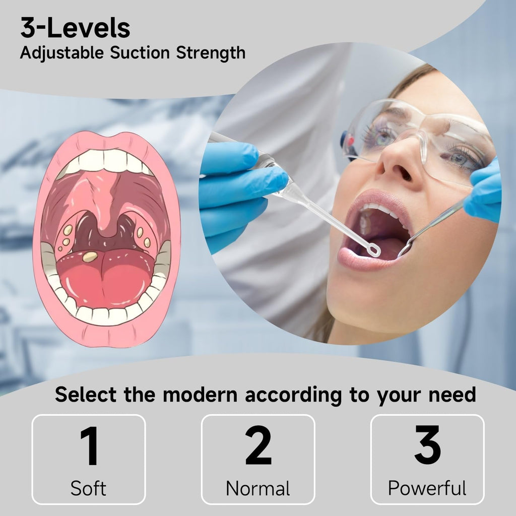 Tonsil Stone Removal Kit with LED Suction Tool