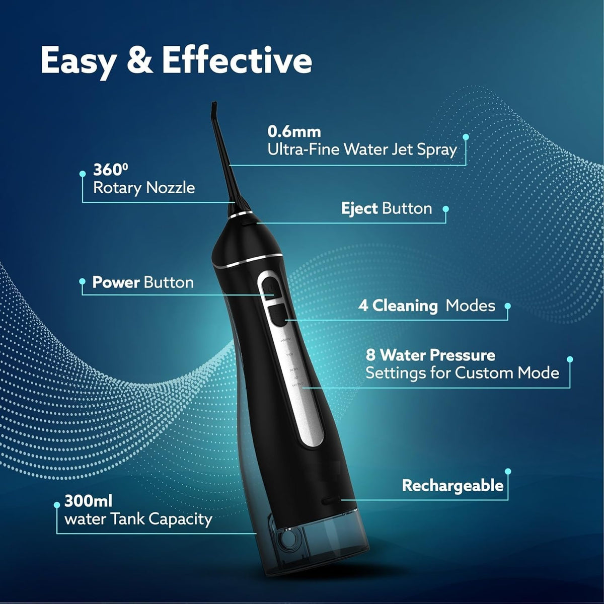 Cordless Rechargeable Water Flosser