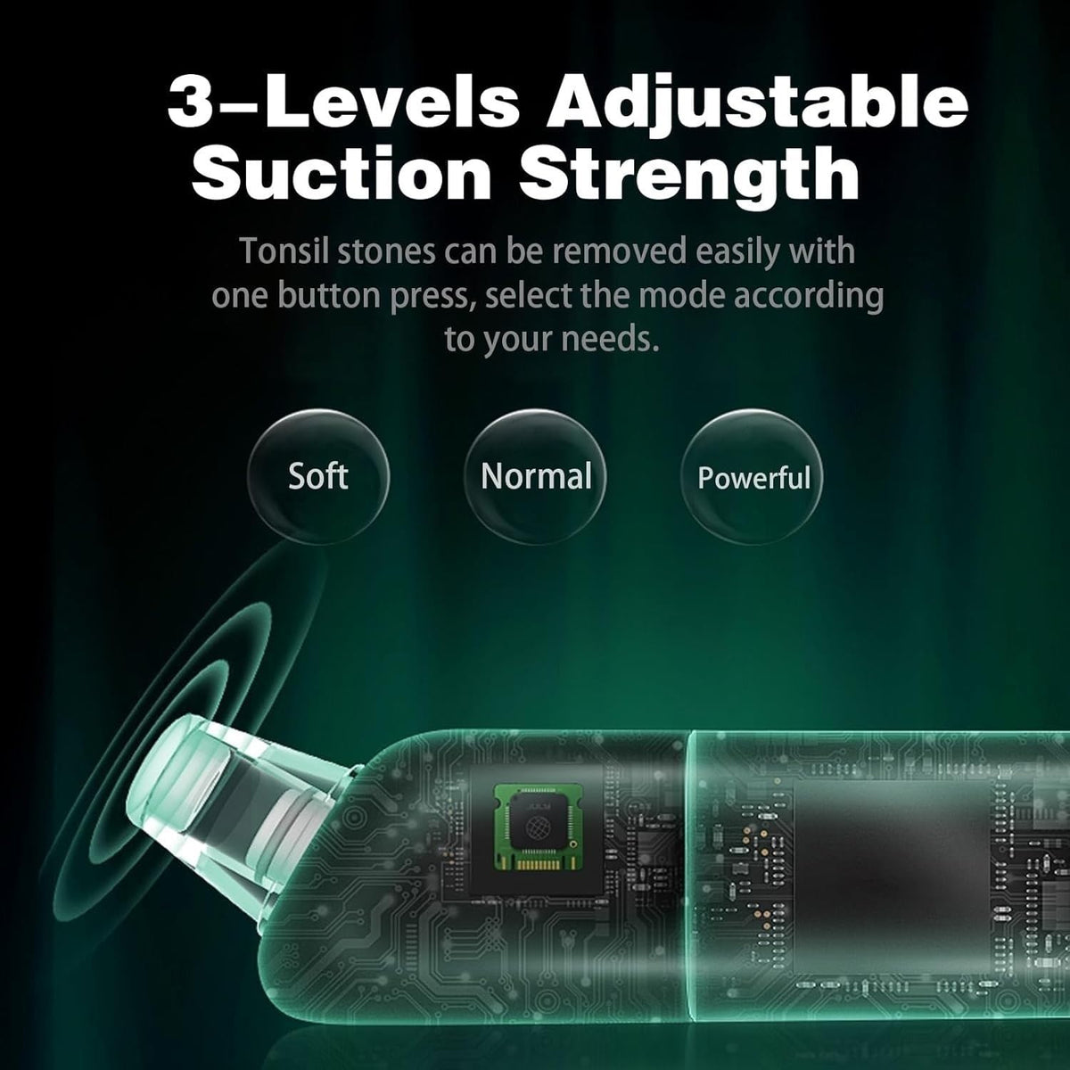 Tonsil Stone Removal Kit with LED Suction Tool