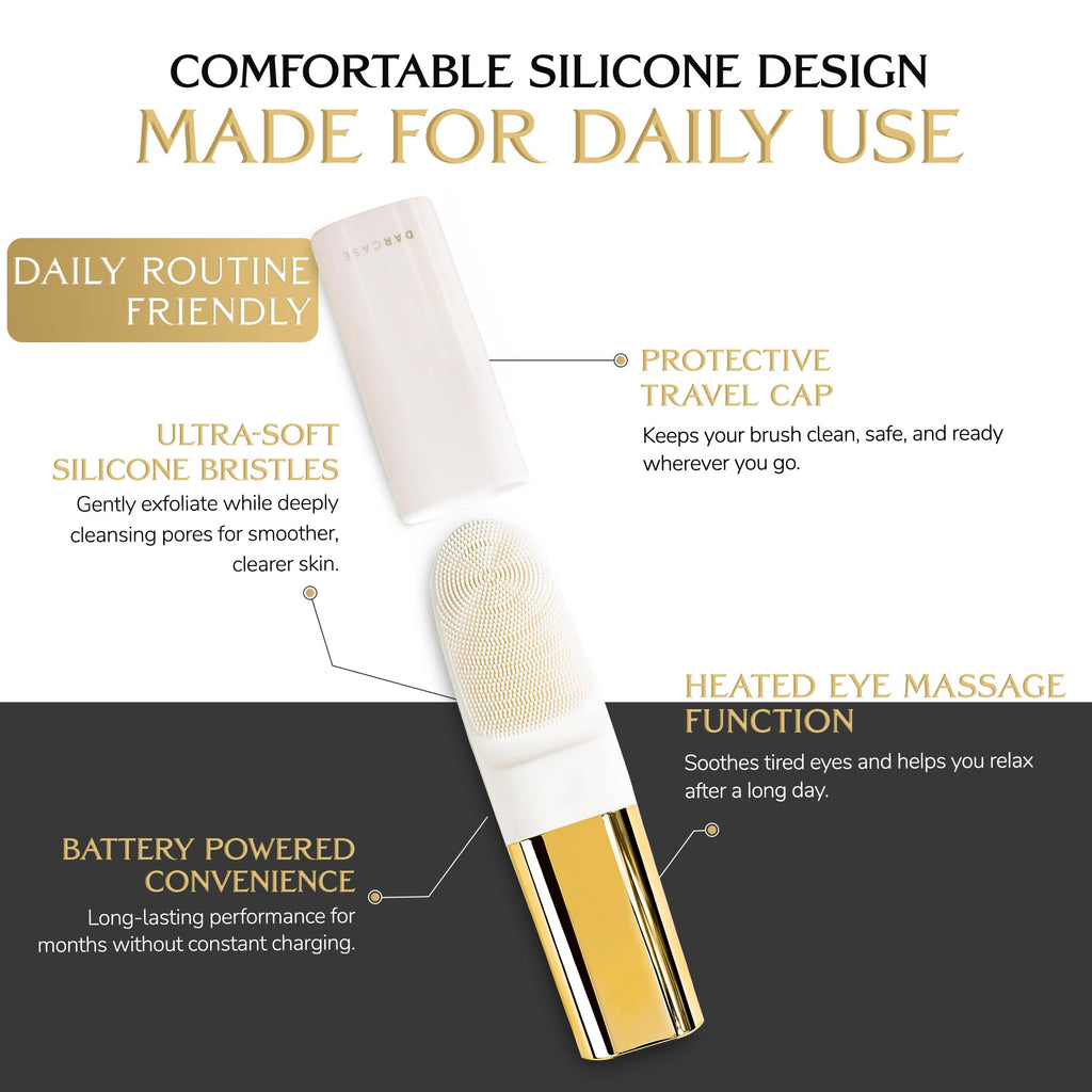 Facial Cleansing Brush with Heated Eye Massage