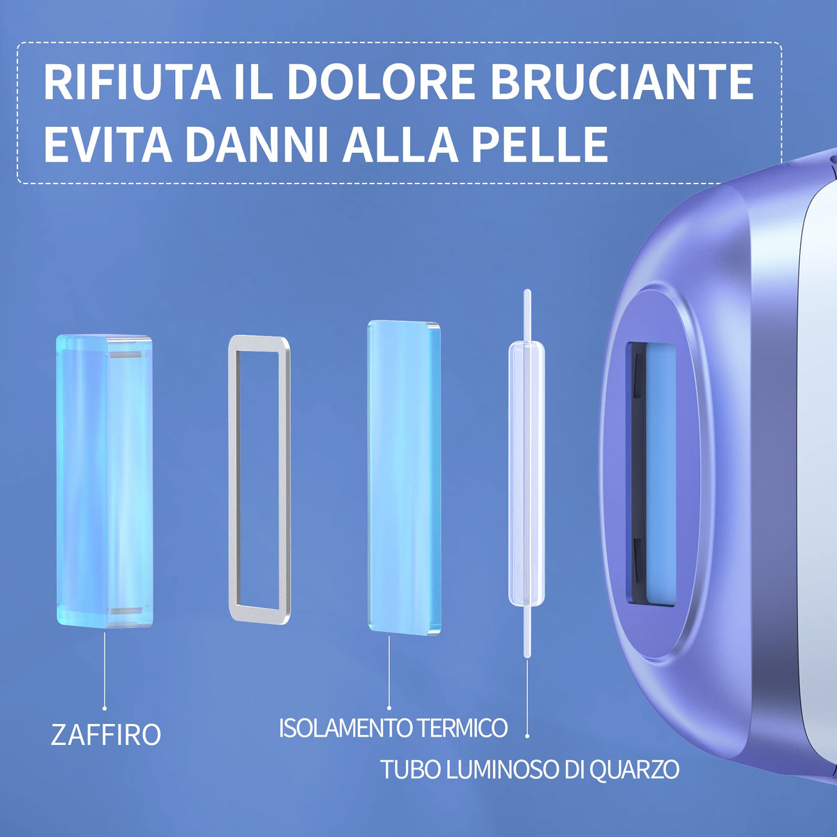 IPL Hair Removal Device with Sapphire Cooling
