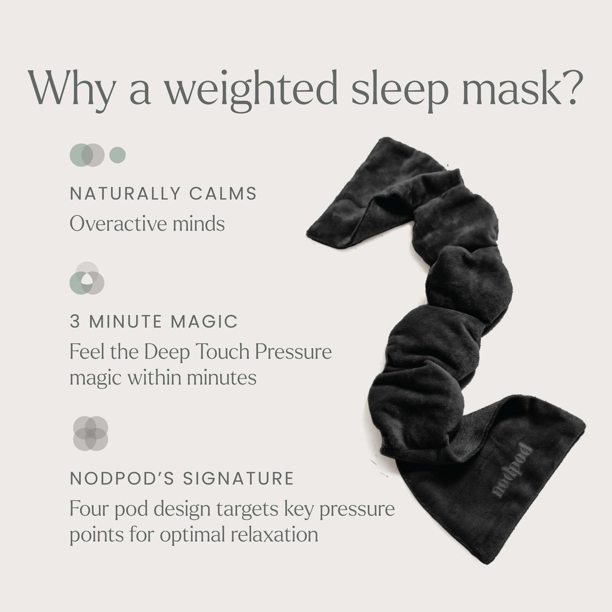 Gentle Pressure Light-Blocking Sleep Mask