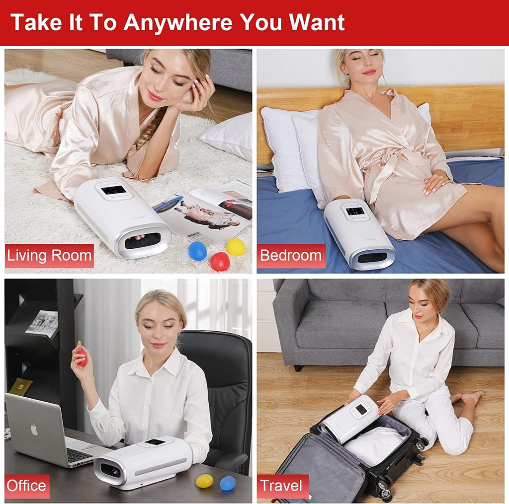 Electric Hand Massager with Heat & Compression