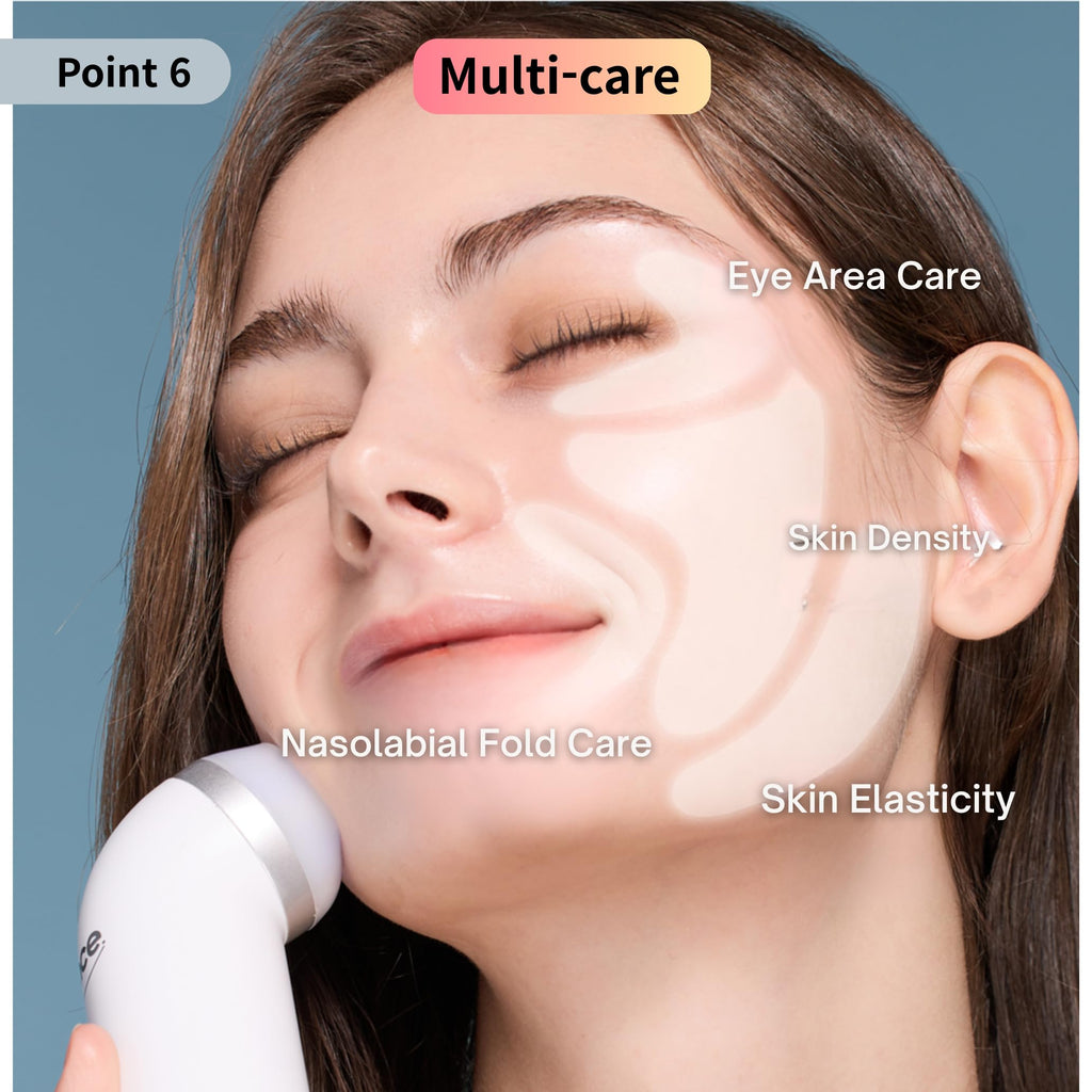 Face & Neck Beauty Device with Light Therapy & Vibration Massage