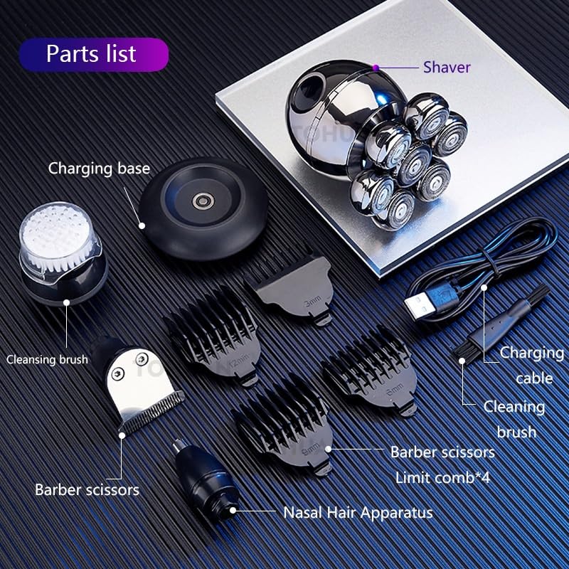 7D Floating Head Waterproof Electric Shaver