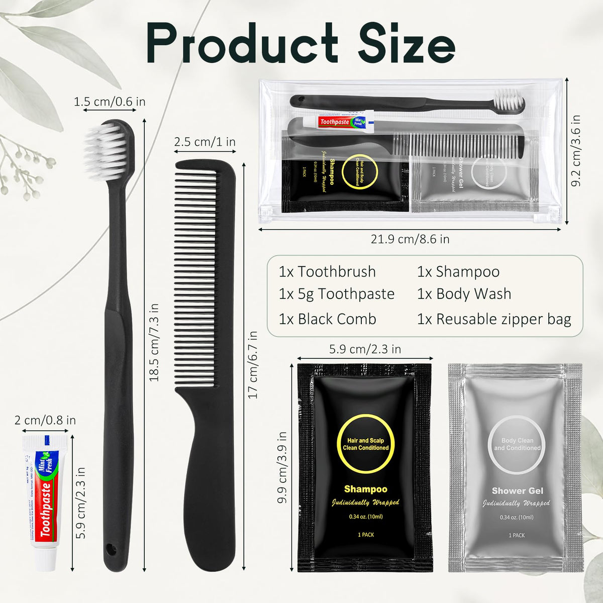 5-in-1 Toiletries Set Bulk