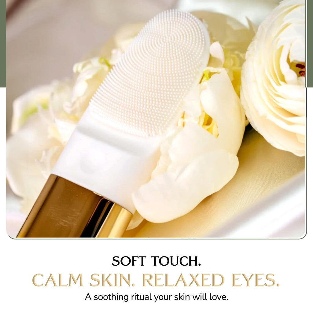 Facial Cleansing Brush with Heated Eye Massage