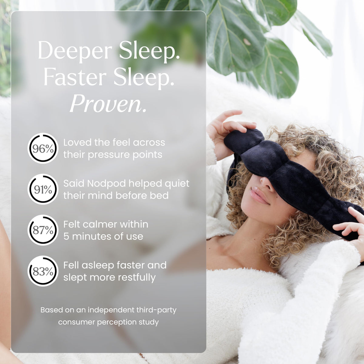 Gentle Pressure Light-Blocking Sleep Mask