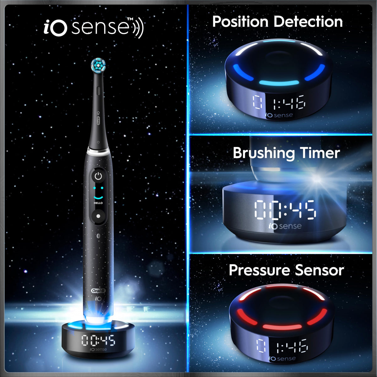 Rechargeable Electric Toothbrush with Brush Heads & Travel